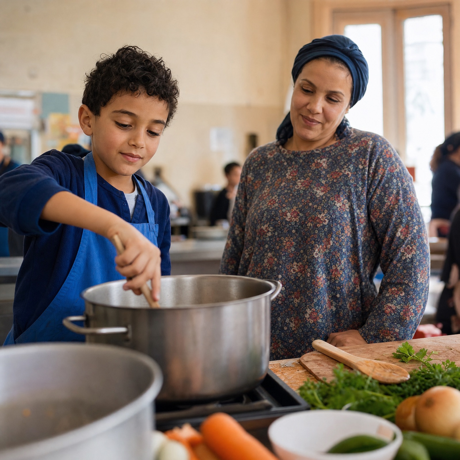 Nour, 8 ans, a partagé la soupe de sa grand-mère kabyle